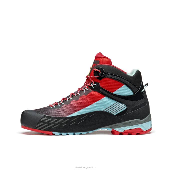 nei Asolo eldo mid gv kvinner celadon/valmuerød 8BH2139