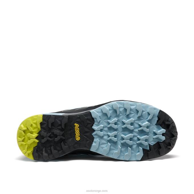 nei Asolo softrock kvinner svart/celadon/sikkerhetsgul 8BH237