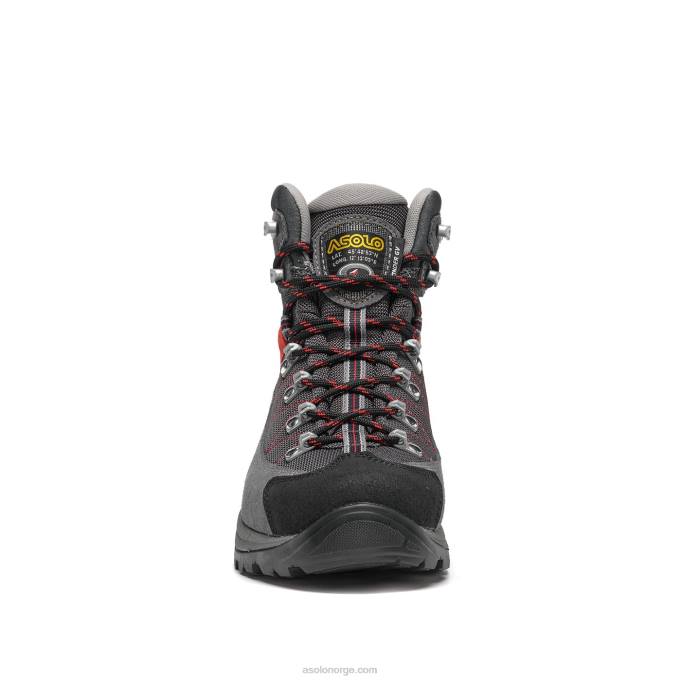 nei Asolo finner gv kvinner grå/gunmetal/valmuerød 8BH2117