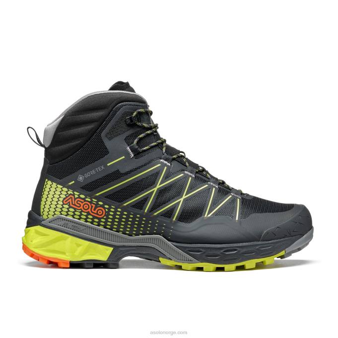 nei Asolo tahoe mid gtx menn svart/sikkerhetsgul 8BH2112