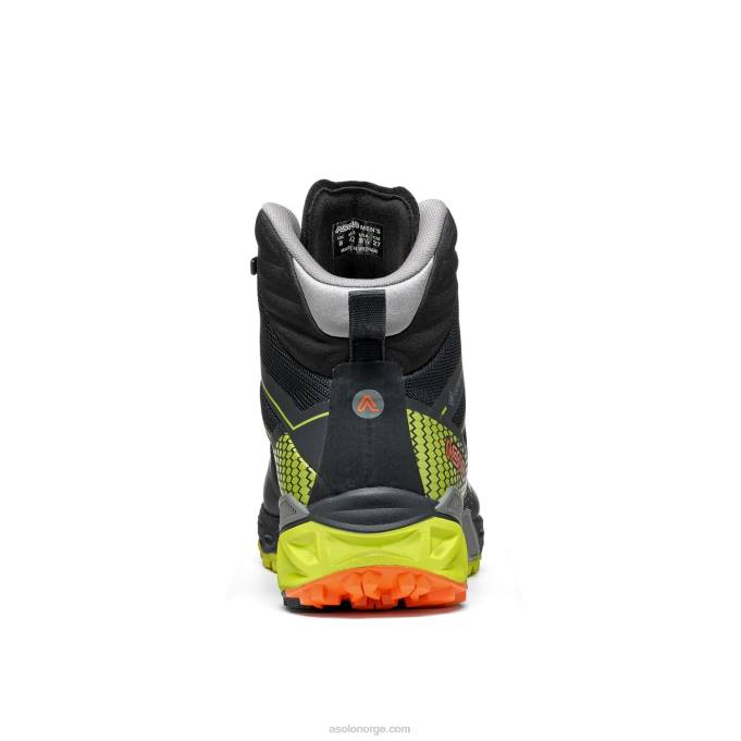 nei Asolo tahoe mid gtx menn svart/sikkerhetsgul 8BH2112